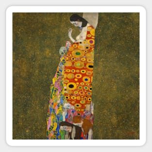 Hope II by Gustav Klimt Sticker